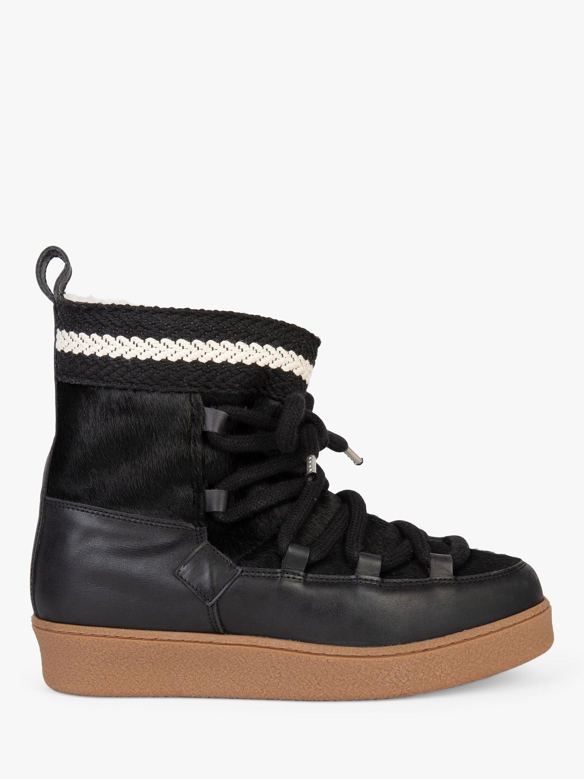 Penelope Chilvers Cosmos Leather Ankle Boots, Black