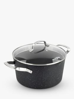 Eaziglide Neverstick2 Aluminium Non-Stick Casserole, 24cm - view 2, Black