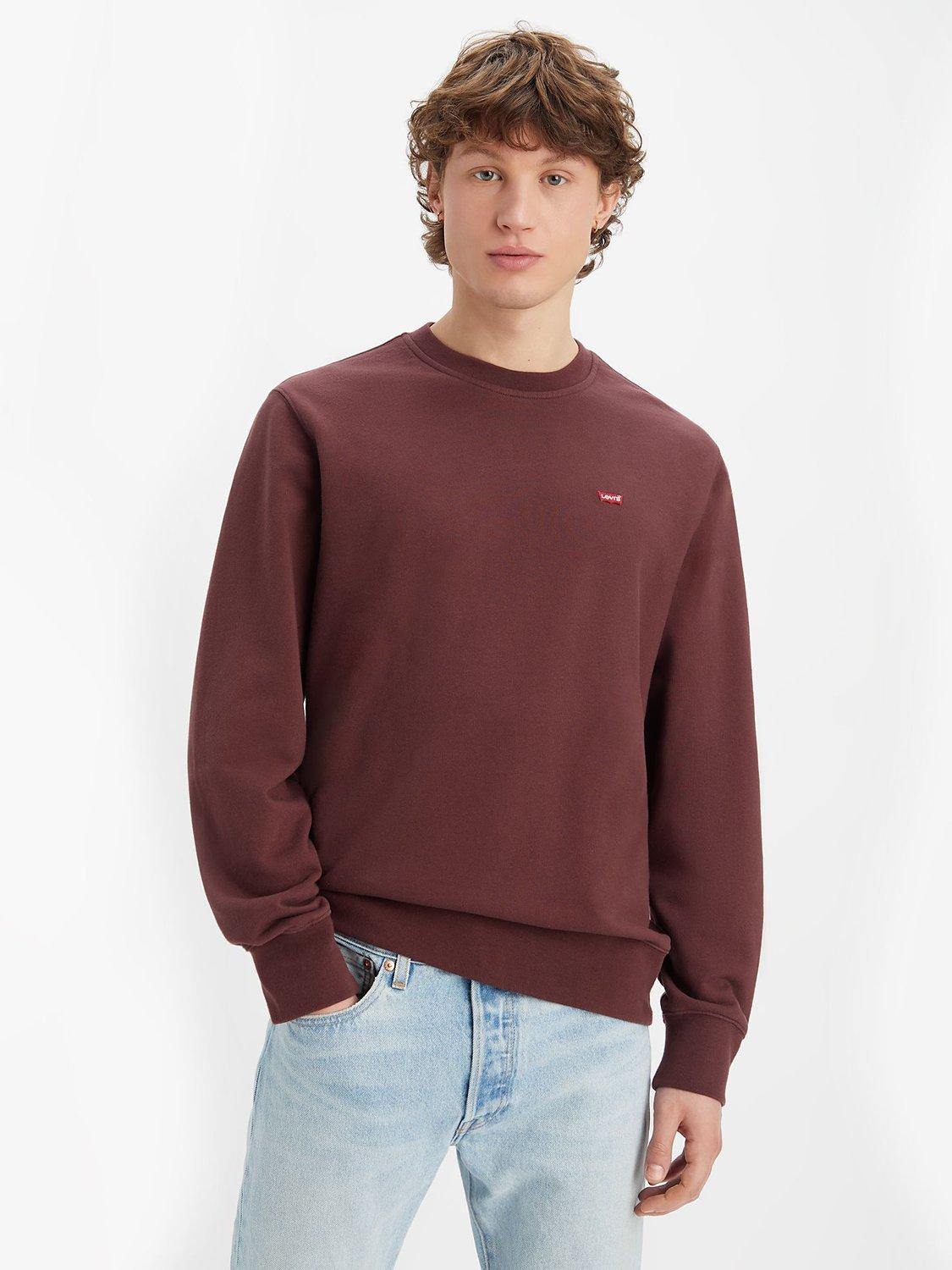 Levi's New Original Crew Neck Jumper, Brown, XXL