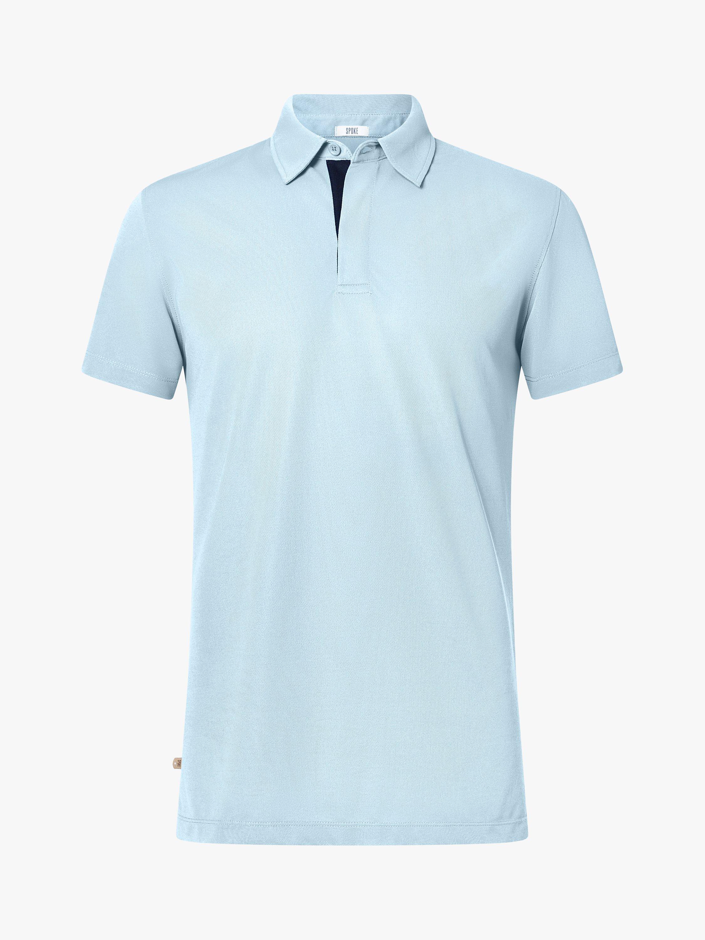 SPOKE Condor Golf Straight Polo Top, Sky, L+ Long