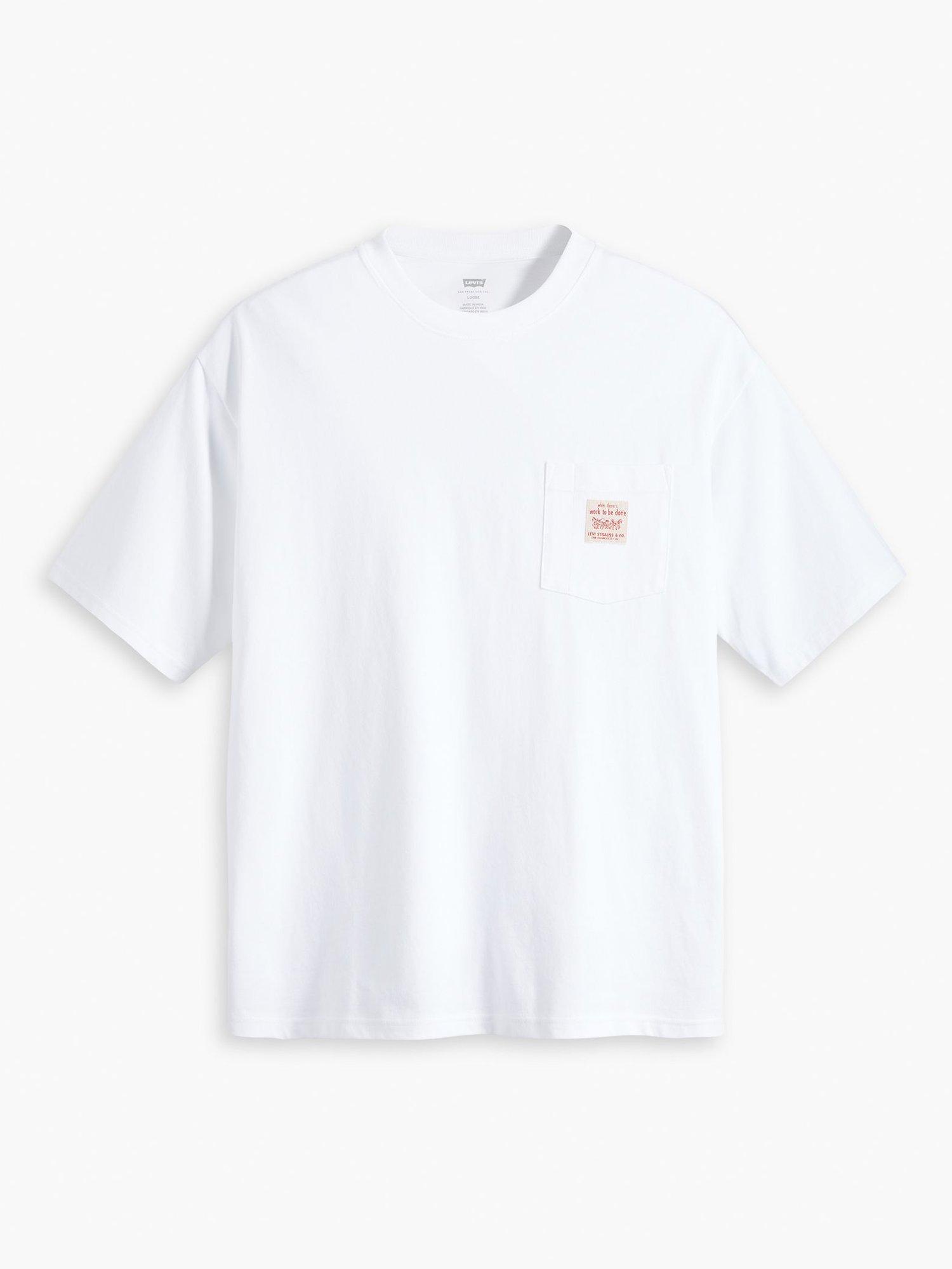 Product image 3 of 3, which shows Levi's Workwear Short Sleeve T-Shirt, Bright White, S