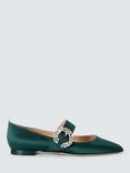 SJP by Sarah Jessica Parker Chime Satin Pointed Mary Jane Flats, Jungle