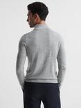 Reiss Blackhall Merino Wool Funnel Neck Half Zip Jumper