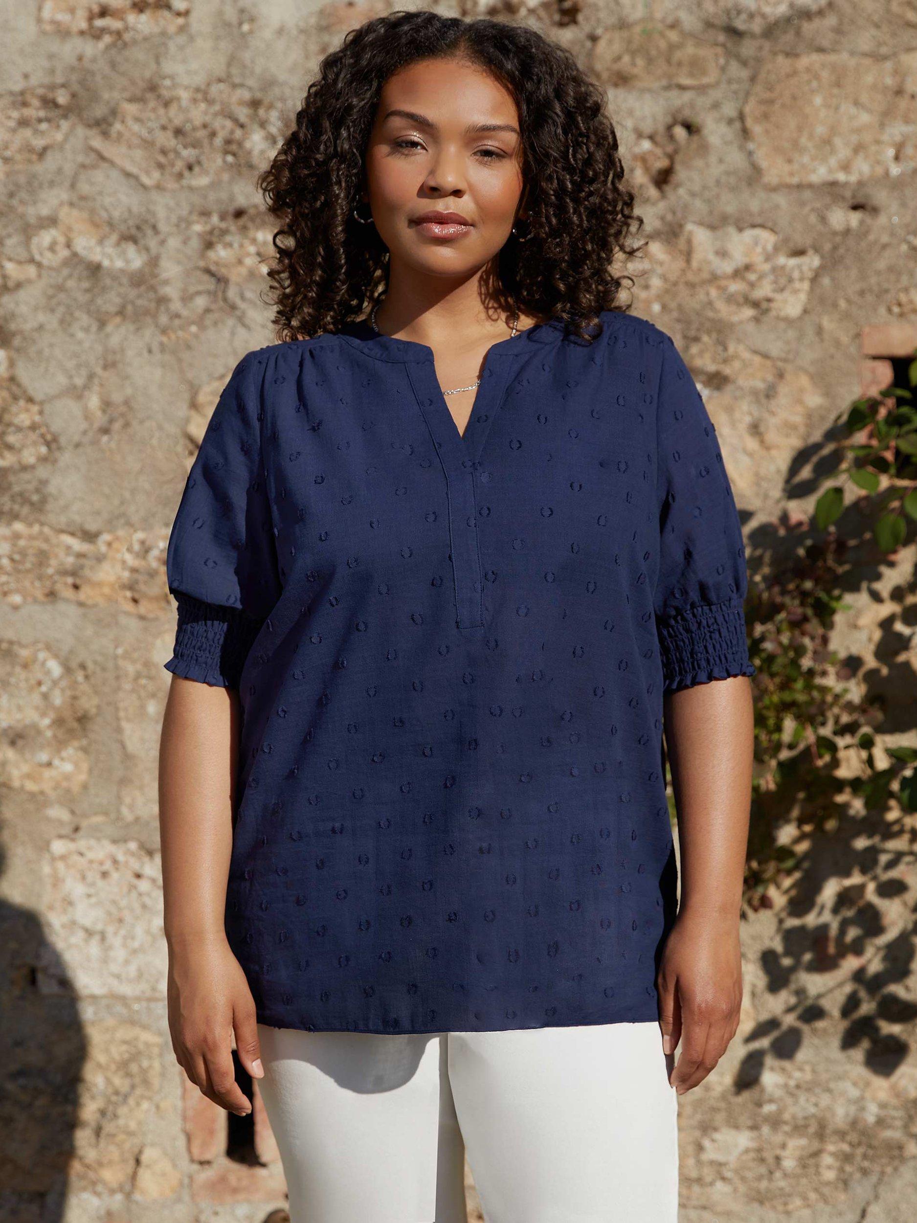 Live Unlimited Curve Dobby Top, Blue