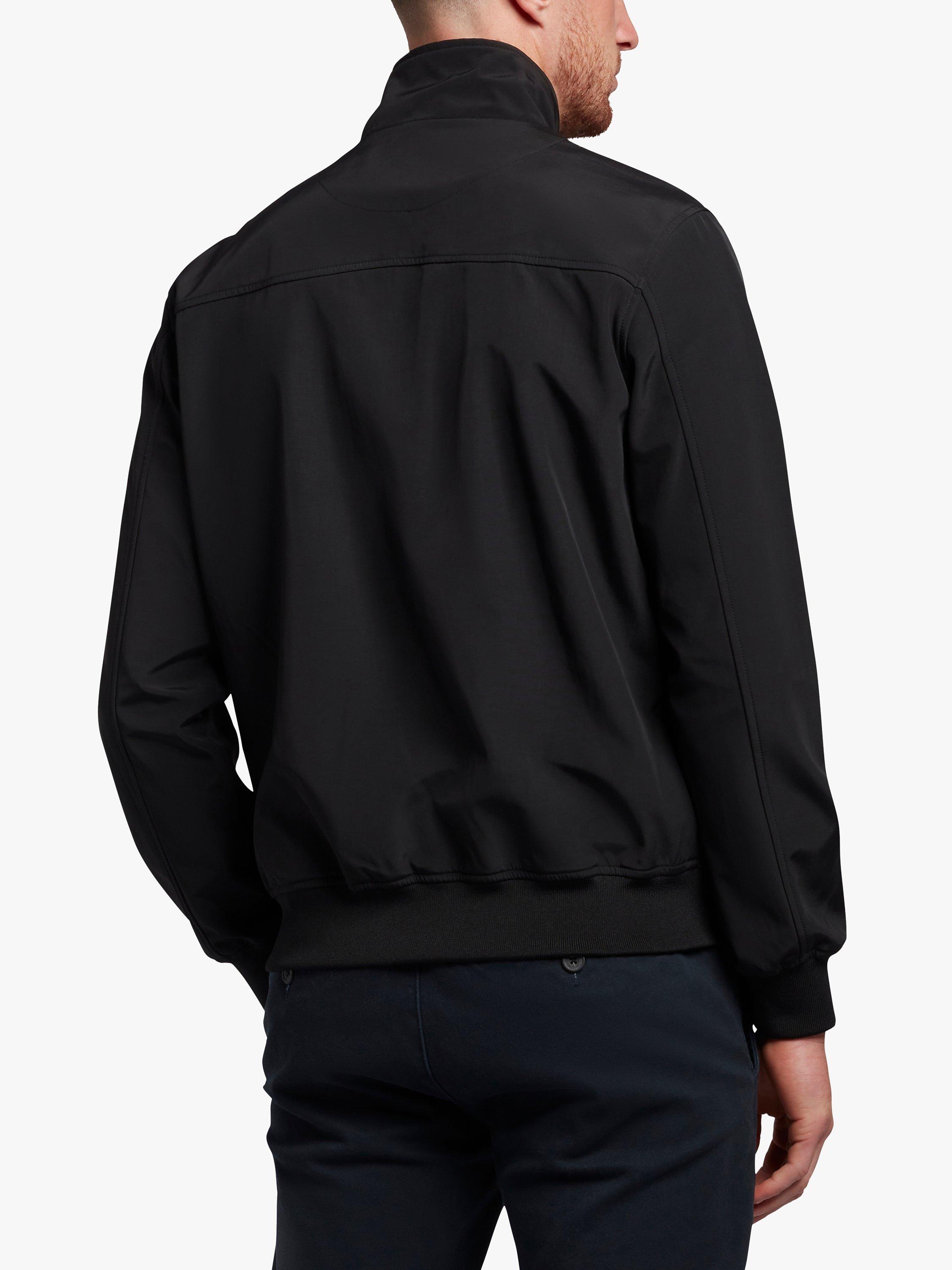 Product image 1 of 3, which shows Lyle & Scott Mesh Backed Funnel Neck Jacket, Z865 Jet Black, XS