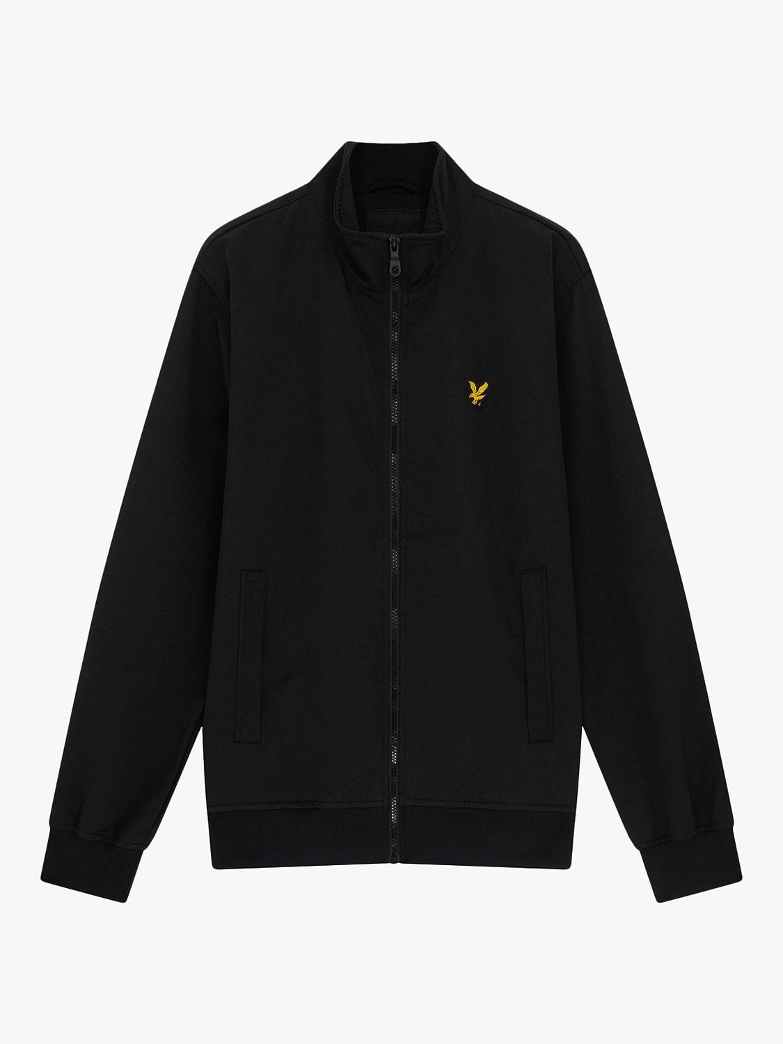 Product image 2 of 3, which shows Lyle & Scott Mesh Backed Funnel Neck Jacket, Z865 Jet Black, XS