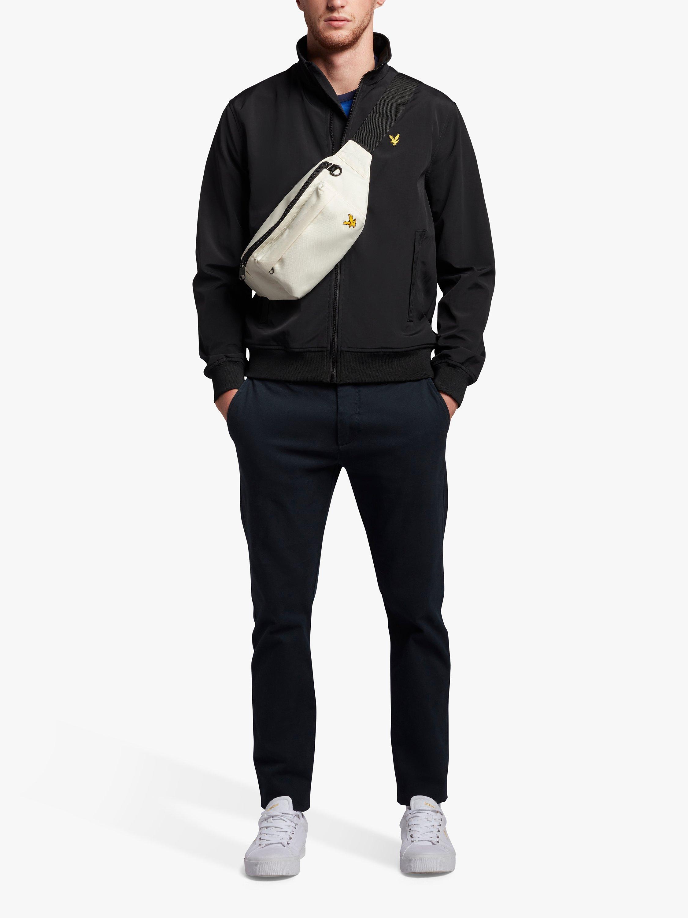 Product image 3 of 3, which shows Lyle & Scott Mesh Backed Funnel Neck Jacket, Z865 Jet Black, XS