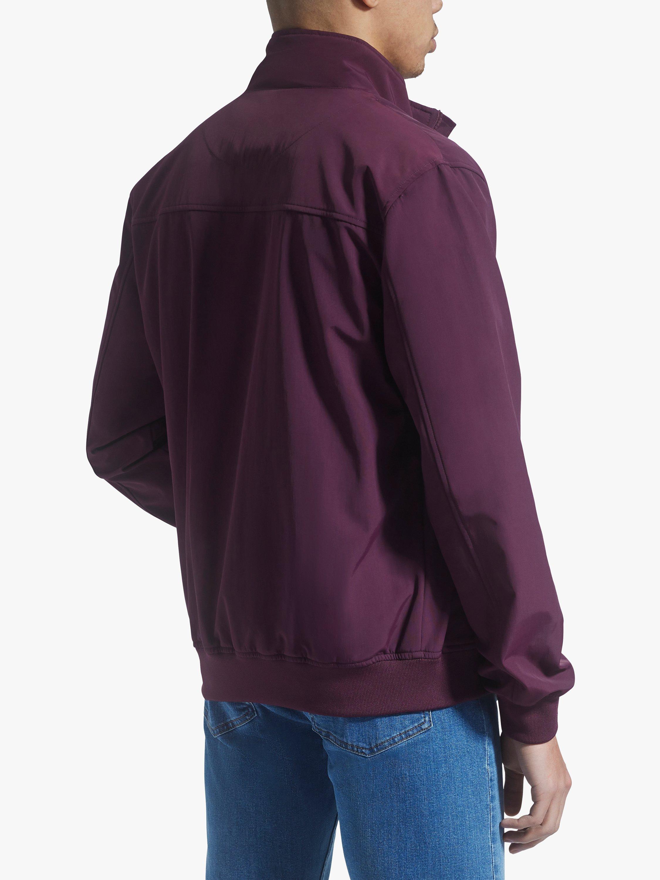 Product image 2 of 5, which shows Lyle & Scott Mesh Backed Funnel Neck Jacket, Z562 Burgundy, XS