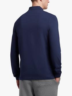 Lyle & Scott Long Sleeve Polo Shirt - view 2, Navy
