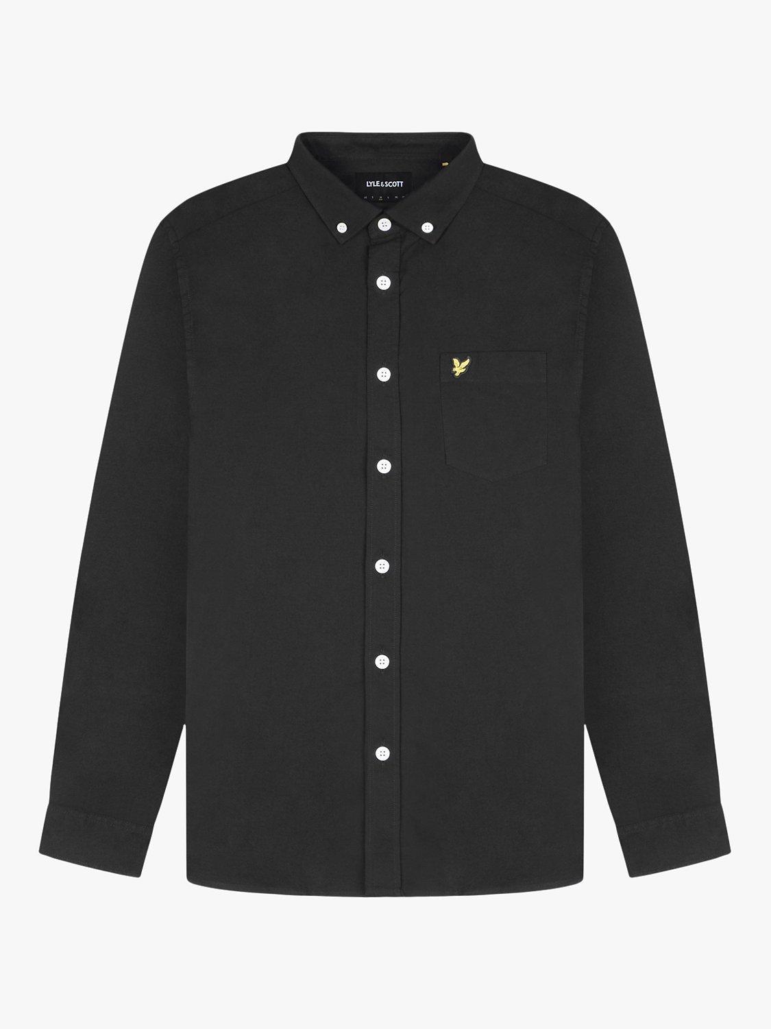 Product image 2 of 3, which shows Lyle & Scott Regular Fit Oxford Shirt, Jet Black, L