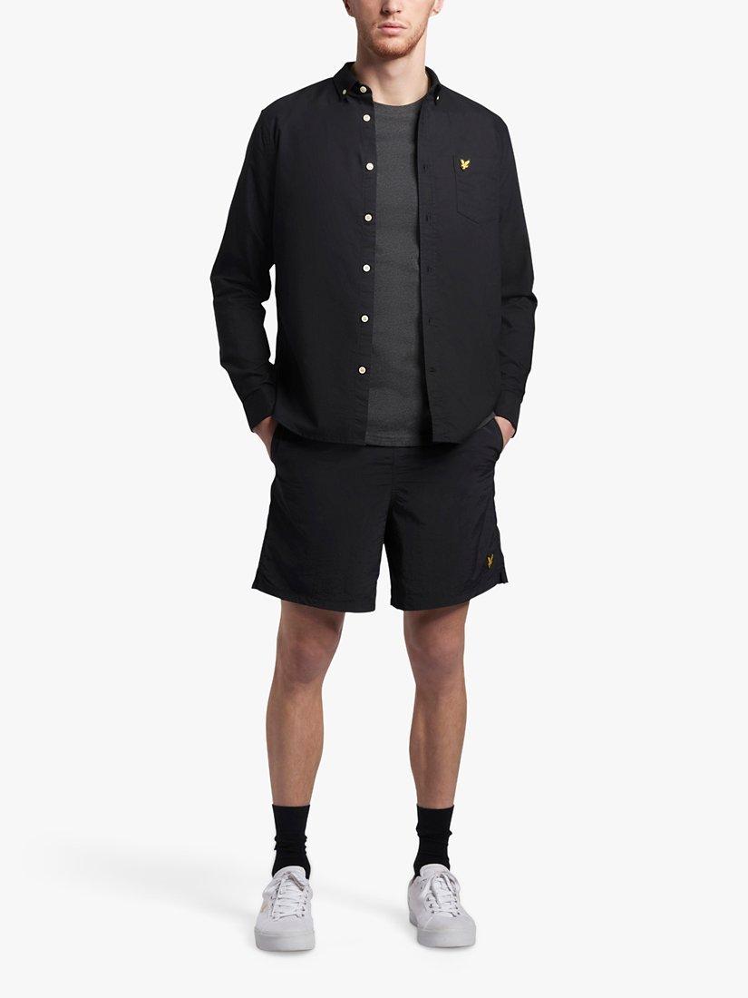 Product image 3 of 3, which shows Lyle & Scott Regular Fit Oxford Shirt, Jet Black, L