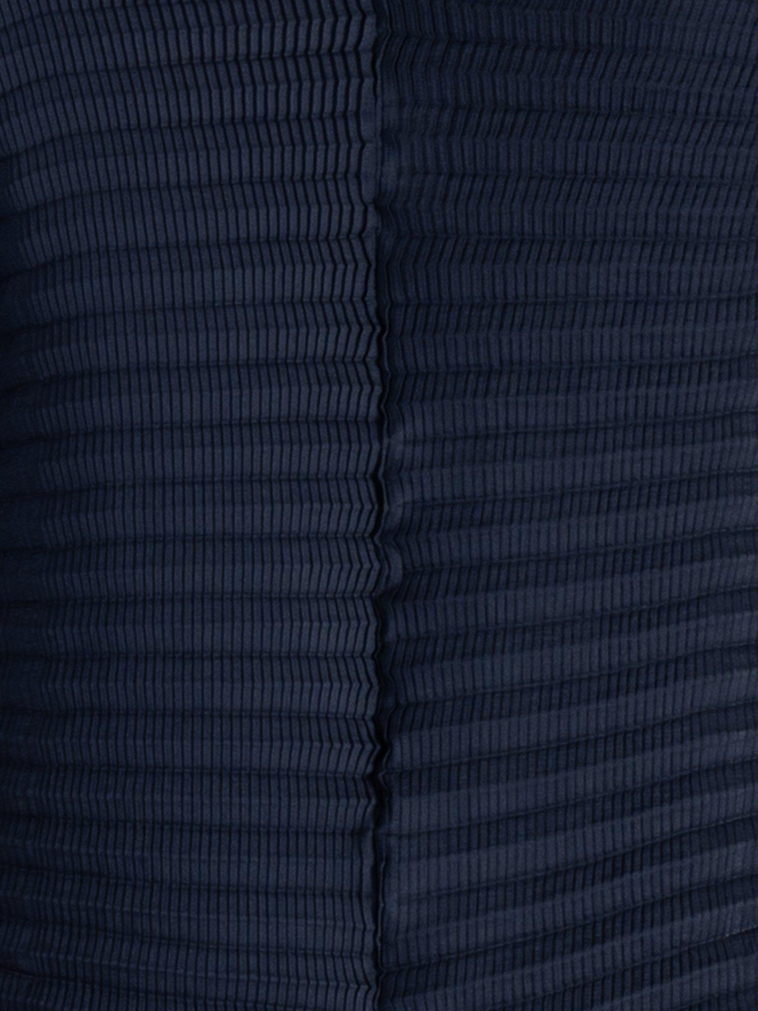 Product image 8 of 8, which shows chesca Concertina Pleated Jacket, Navy, S-M
