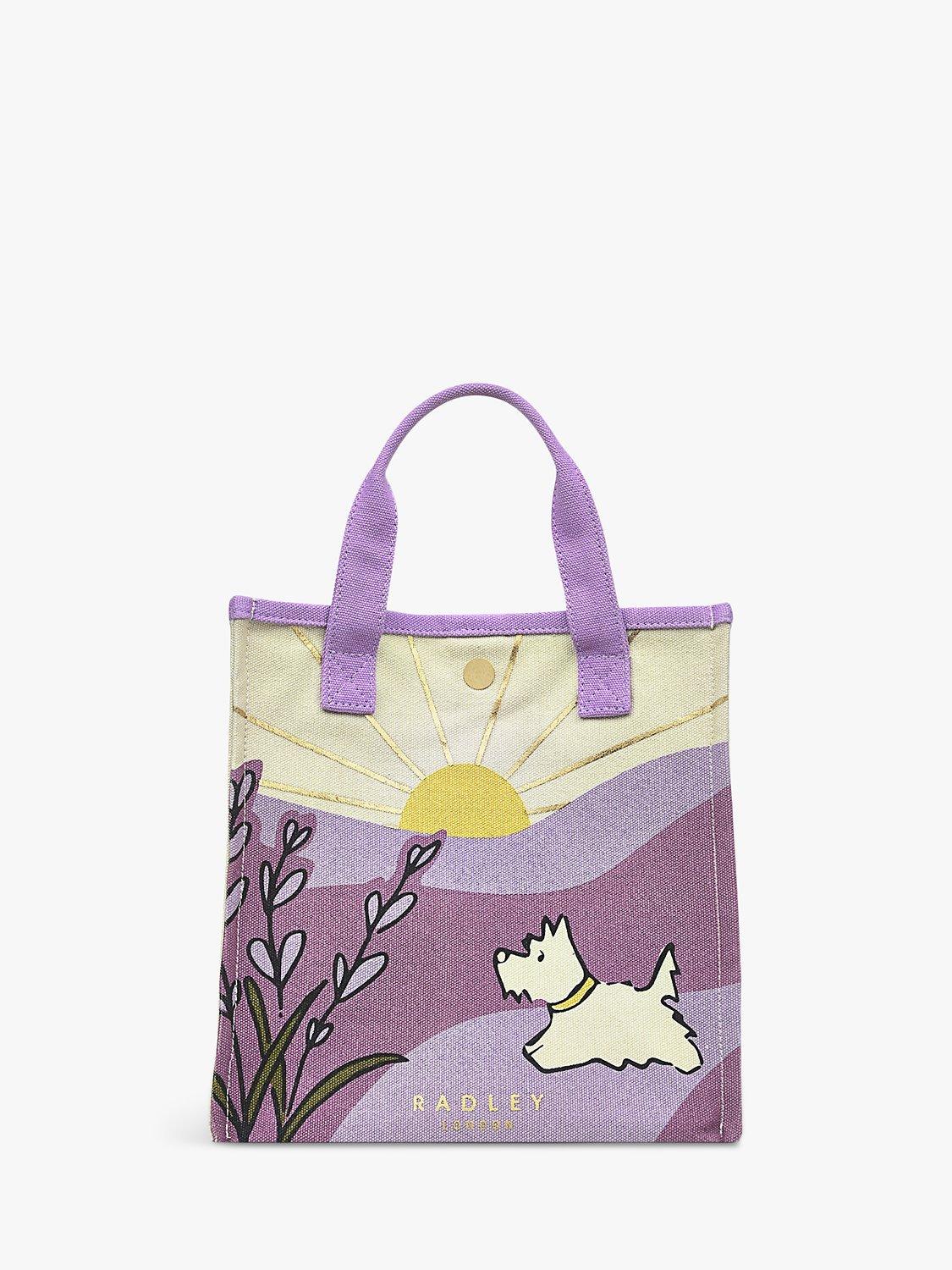 Radley Lavender Fields Small Open-Top Grab Bag, Birch/Multi