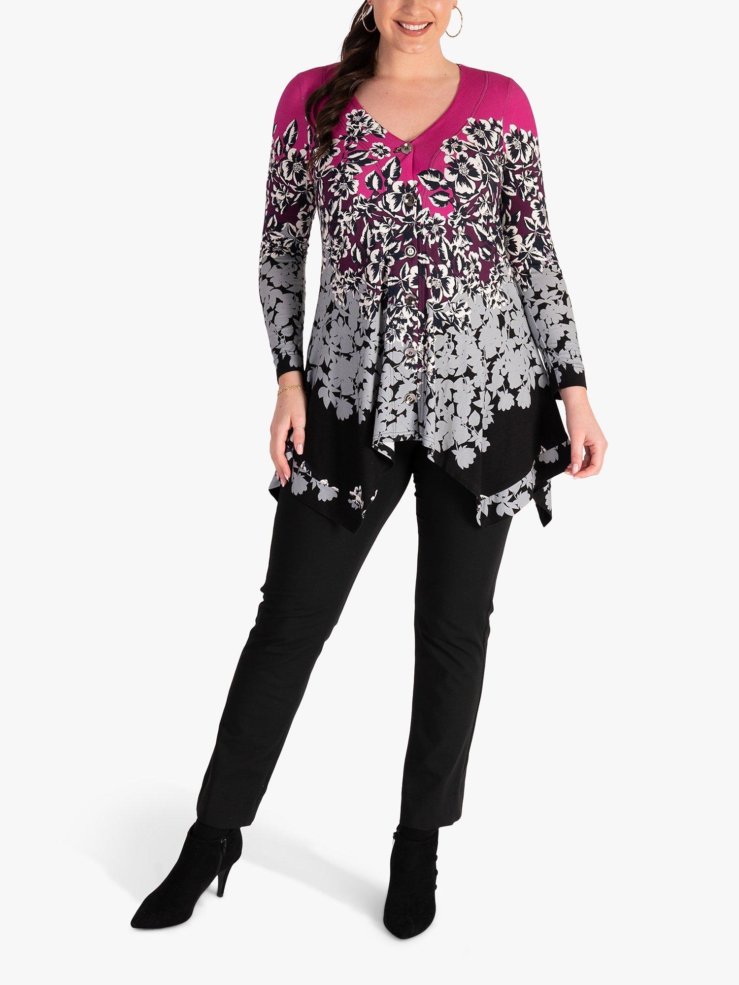 Product image 6 of 6, which shows chesca Slim Leg Trousers, Black, 14