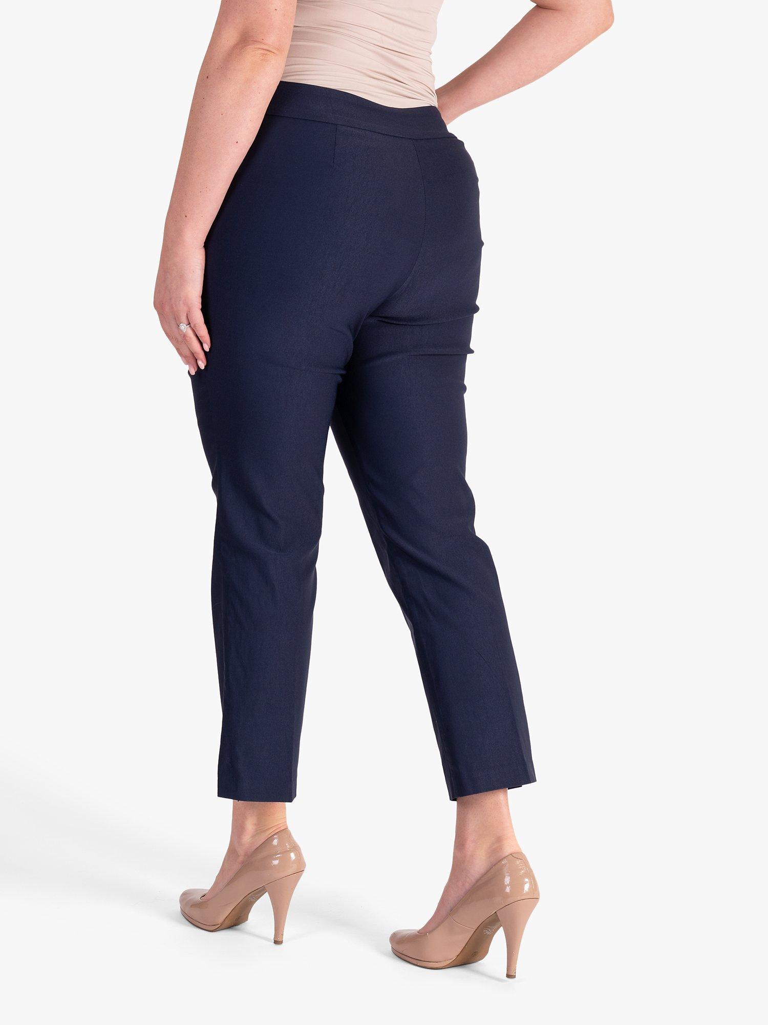 chesca Slim Leg Trousers, Deep Blue, 22