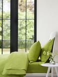 Jasper Conran London 300 Thread Count Organic Cotton Deep Fitted Sheet, Spinach Green