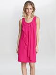 Gina Bacconi Clarissa Ruffled Mini Dress, Fuschia