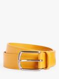 Simon Carter Leather Jeans Belt, Yellow