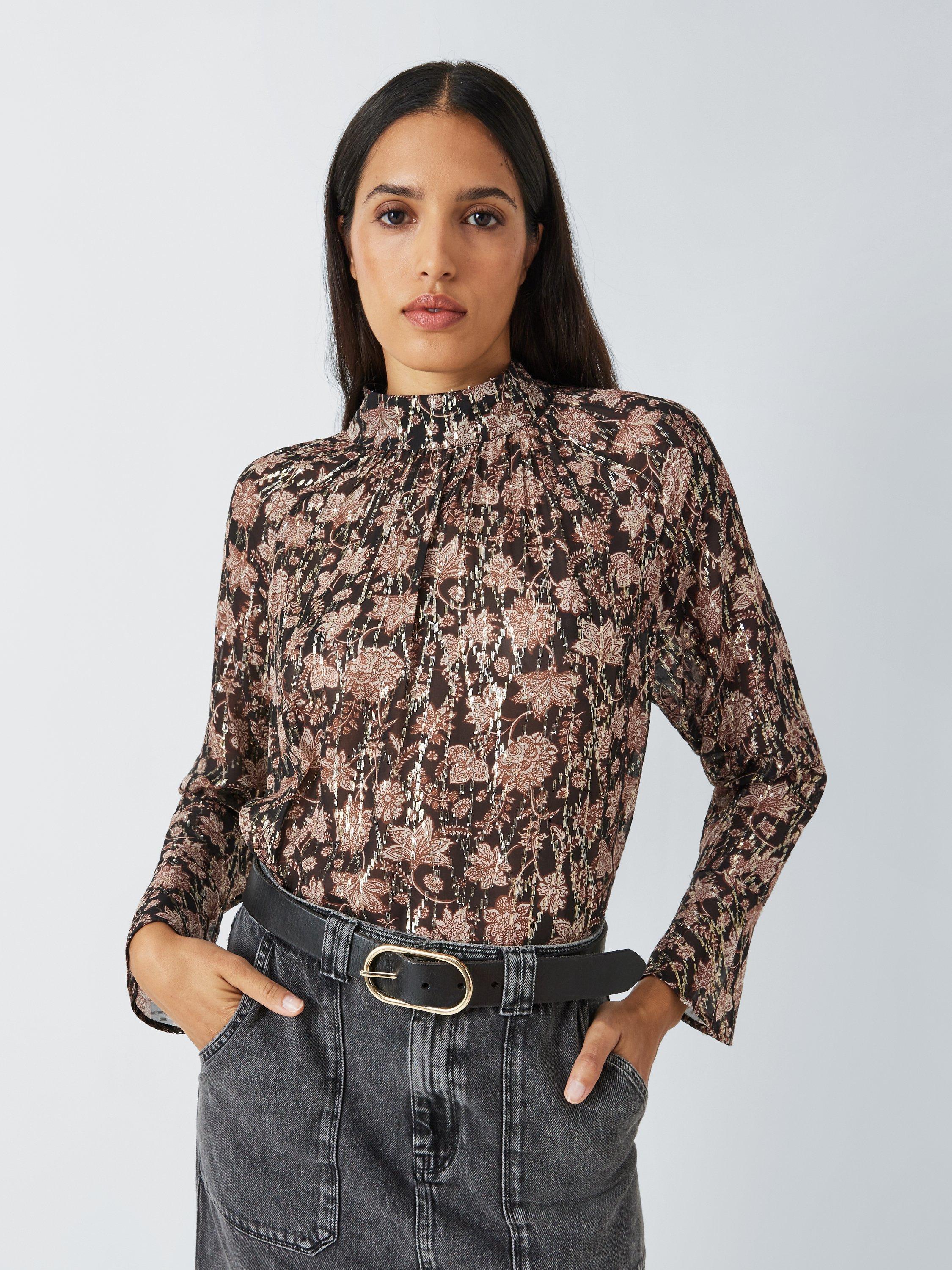 AND/OR Delphine Rustic Floral Top, Multi