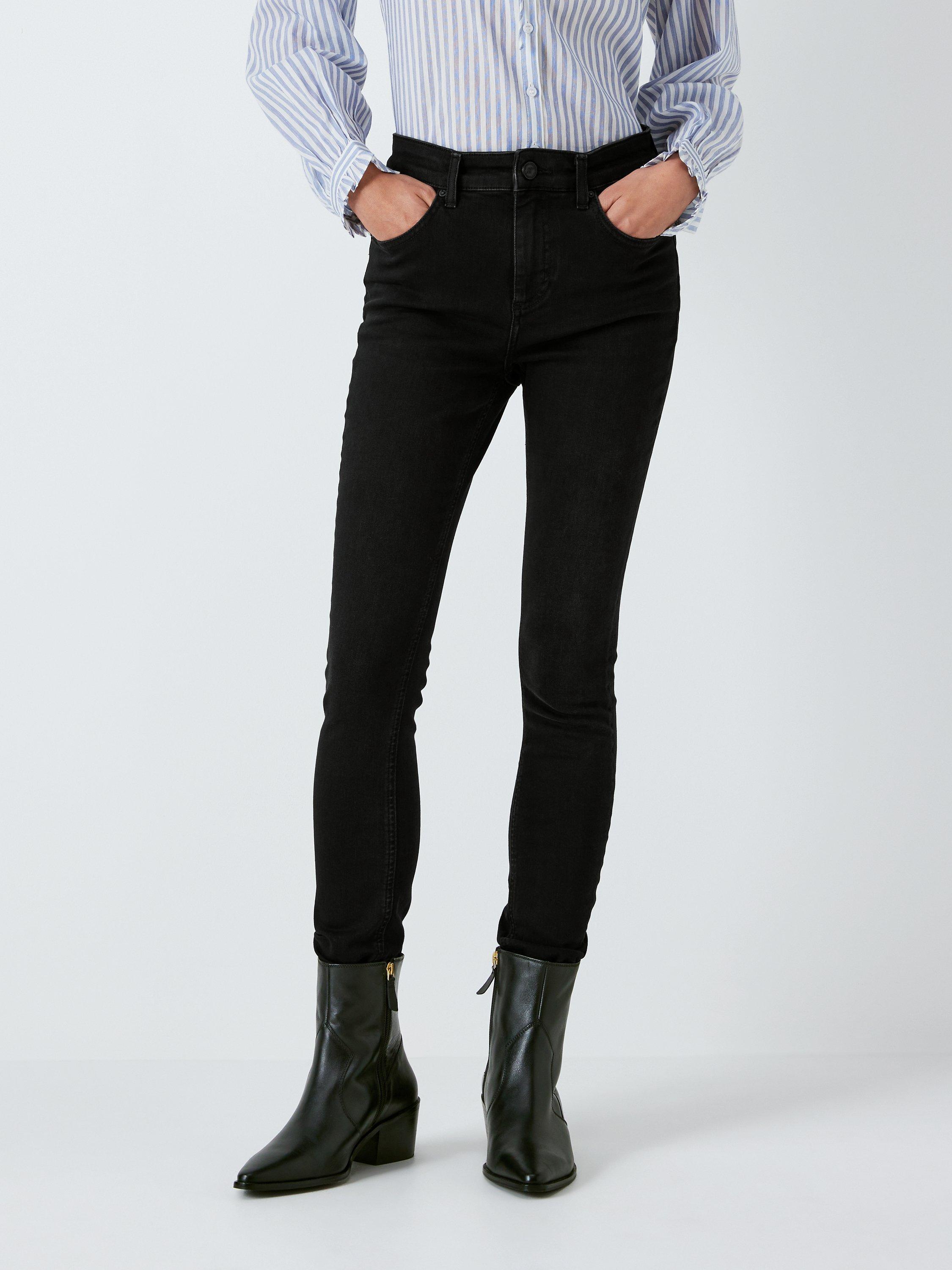 Product image 1 of 6, which shows AND/OR Abbot Kinney Skinny Jeans, Washed Black, 26