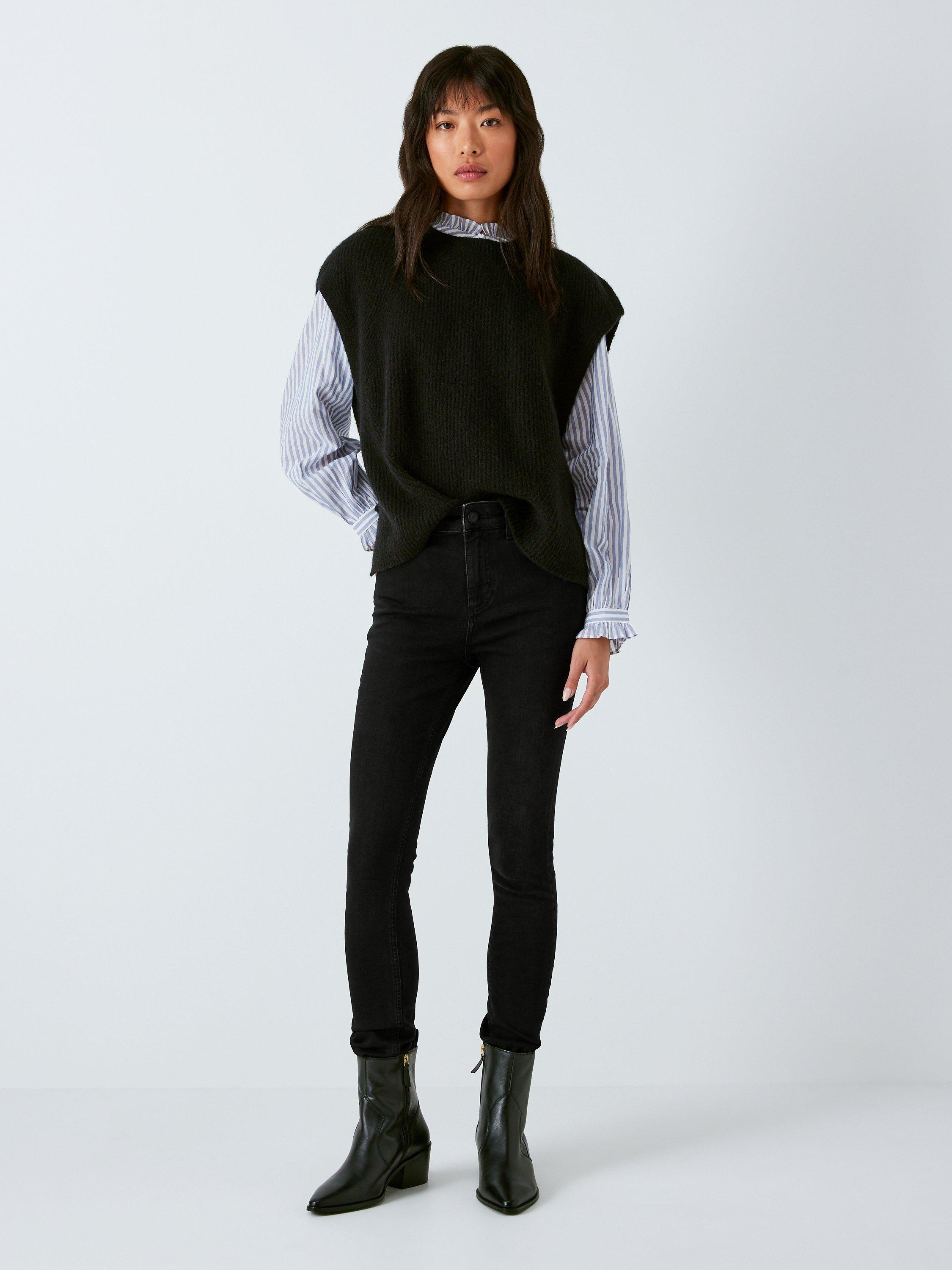 Product image 3 of 6, which shows AND/OR Abbot Kinney Skinny Jeans, Washed Black, 26