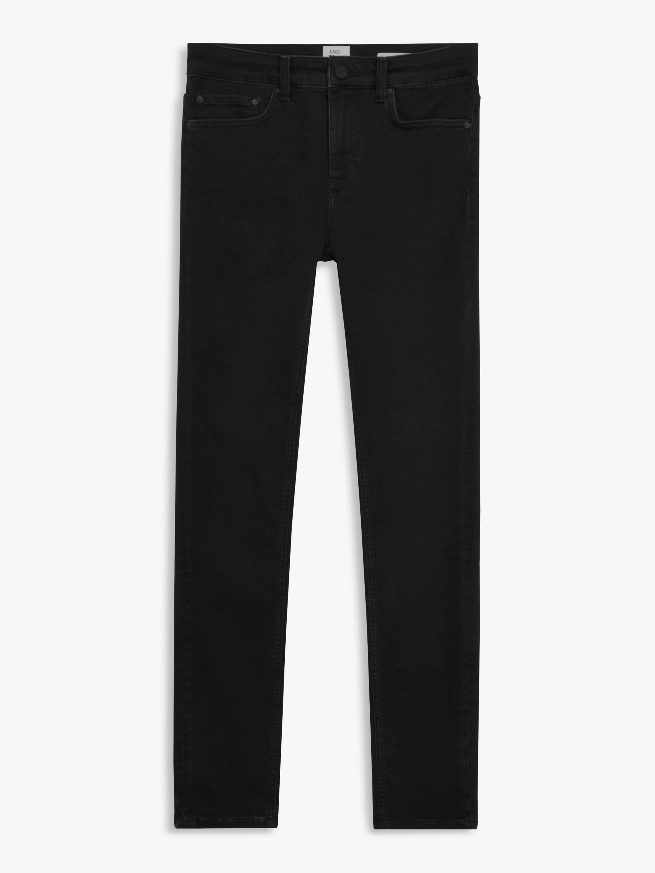 Product image 4 of 6, which shows AND/OR Abbot Kinney Skinny Jeans, Washed Black, 26