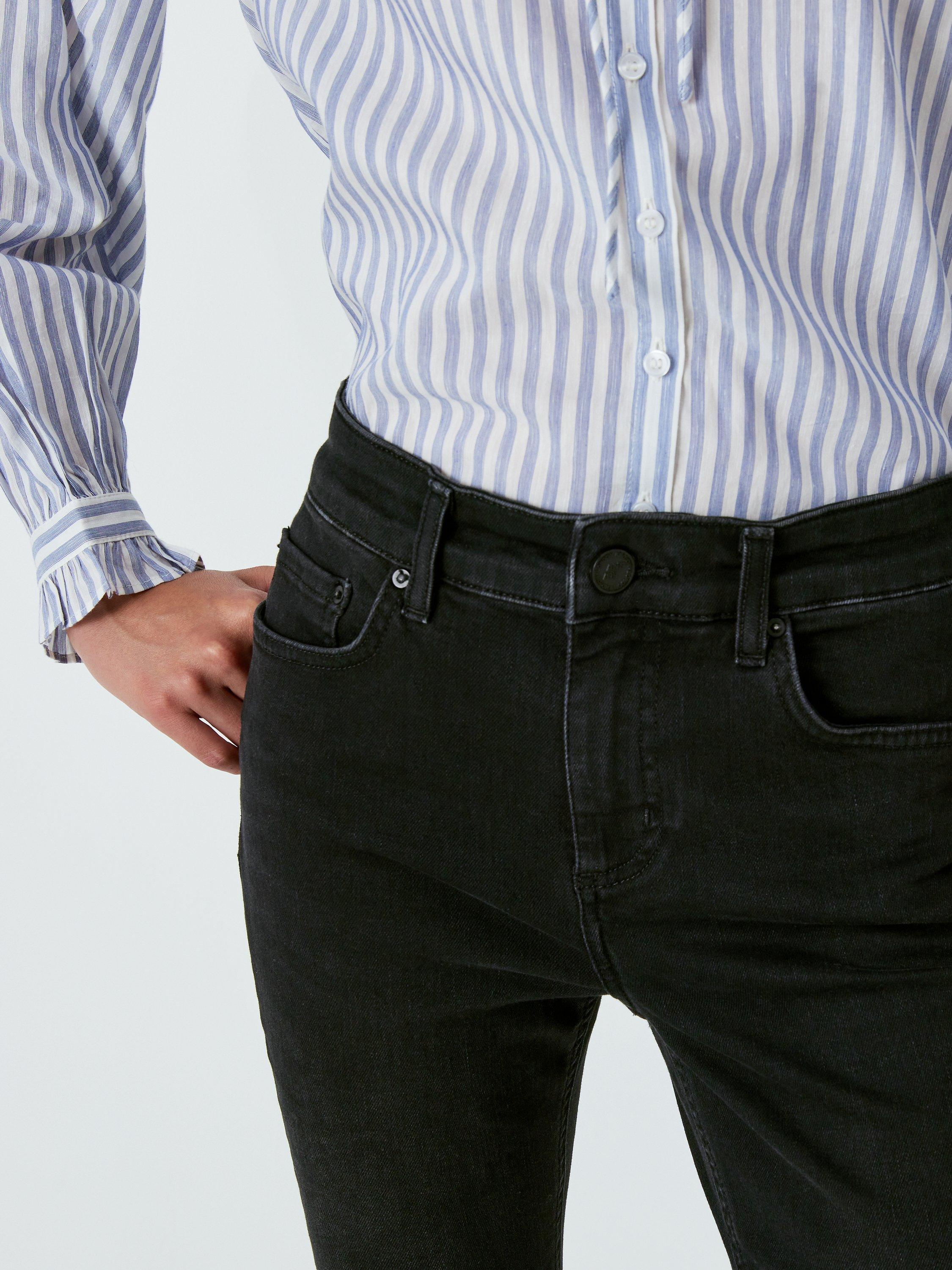 Product image 5 of 6, which shows AND/OR Abbot Kinney Skinny Jeans, Washed Black, 26