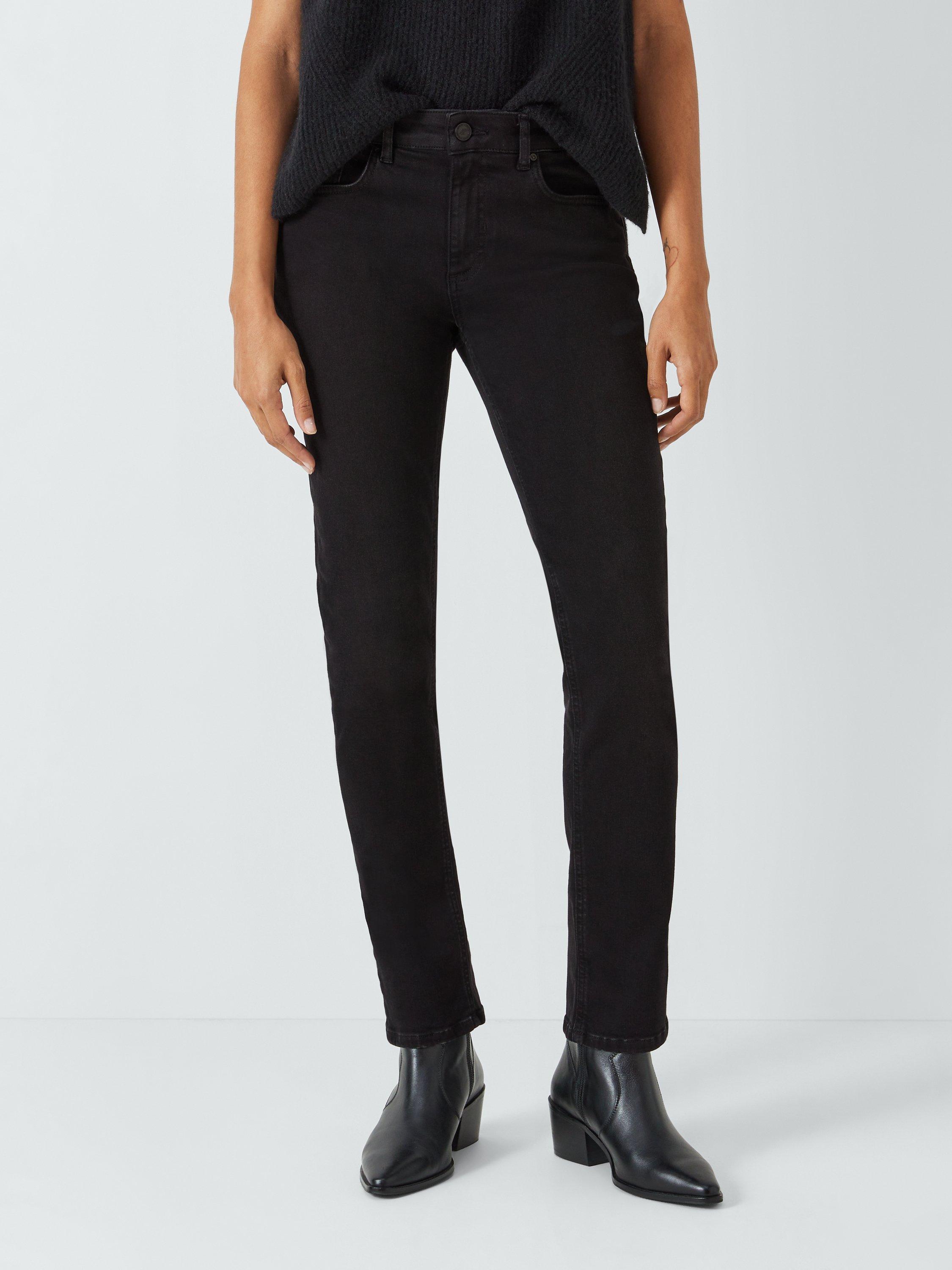 Product image 1 of 6, which shows AND/OR Silverlake Straight Cut Jeans, Washed Black, 34R