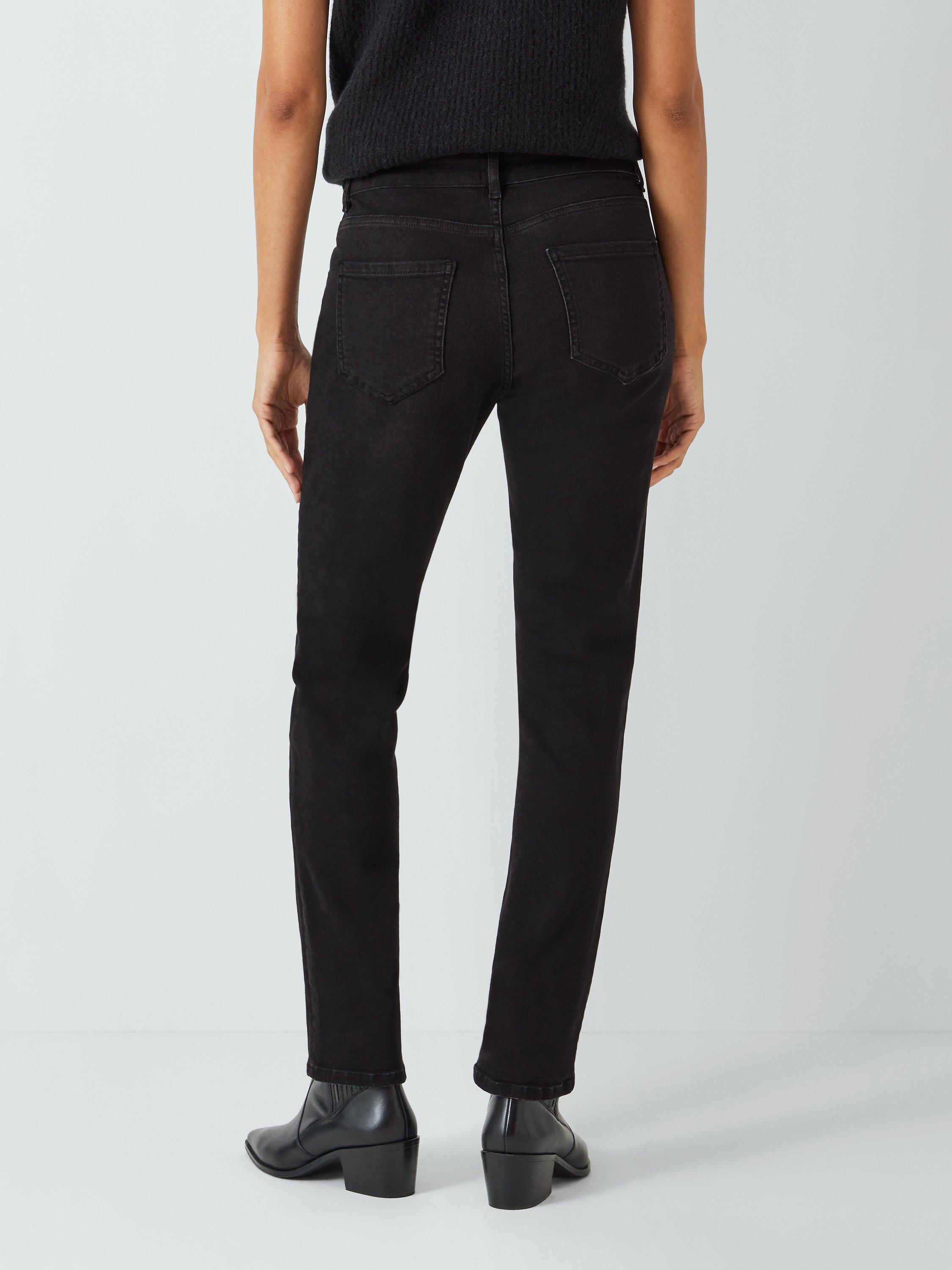 Product image 2 of 6, which shows AND/OR Silverlake Straight Cut Jeans, Washed Black, 34R