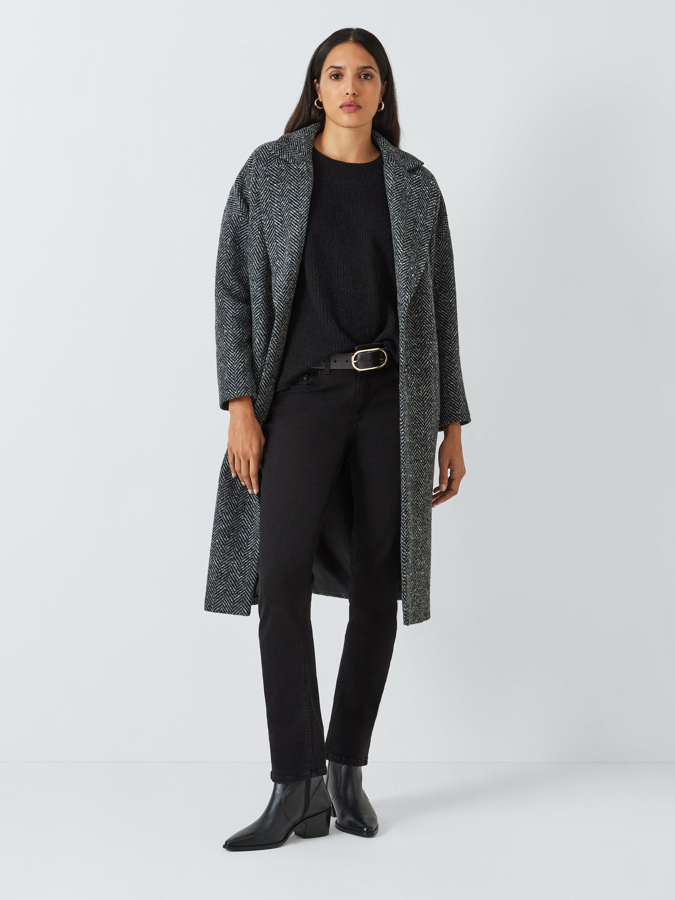 Product image 3 of 6, which shows AND/OR Silverlake Straight Cut Jeans, Washed Black, 34R