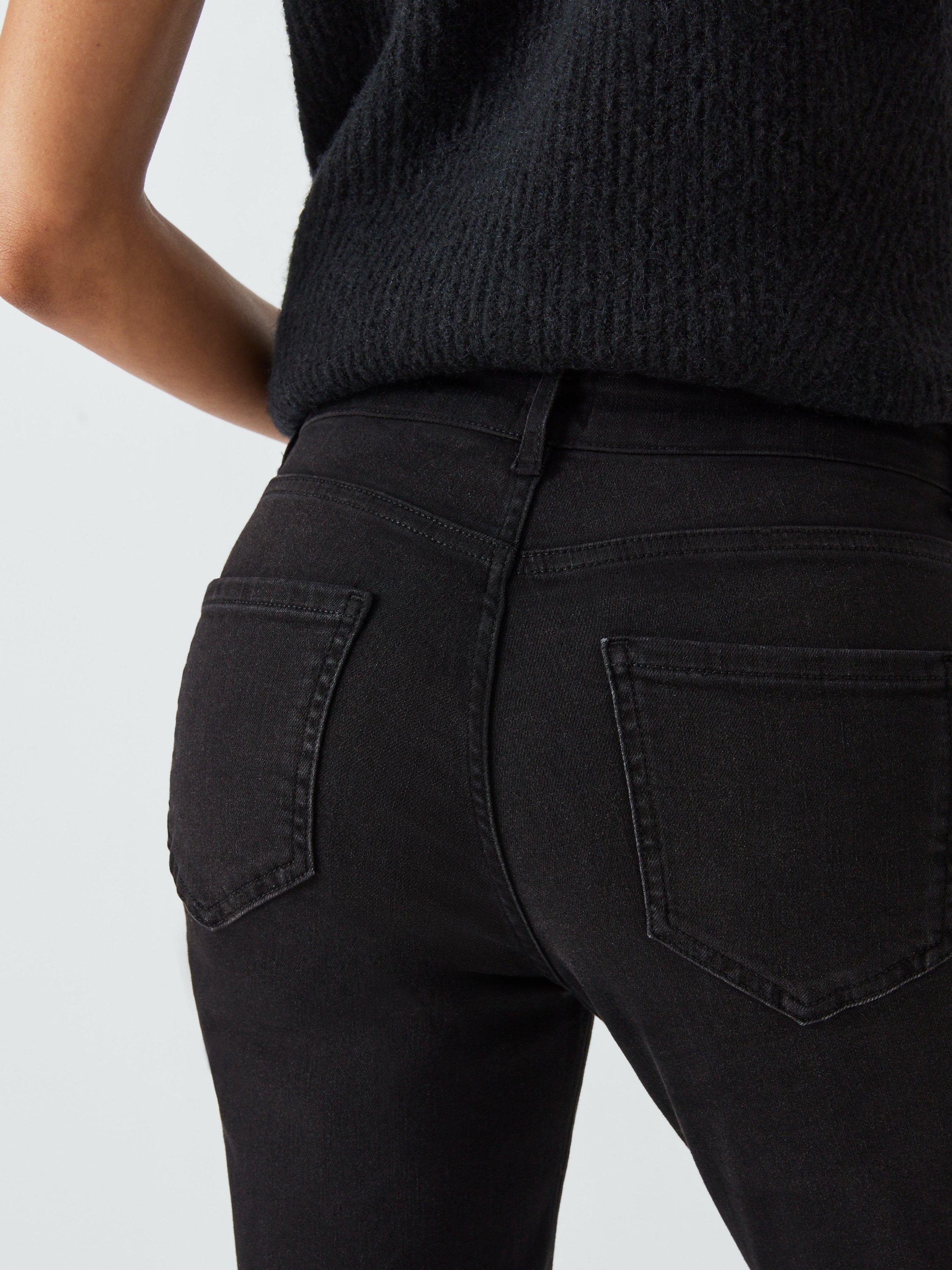 Product image 6 of 6, which shows AND/OR Silverlake Straight Cut Jeans, Washed Black, 34R