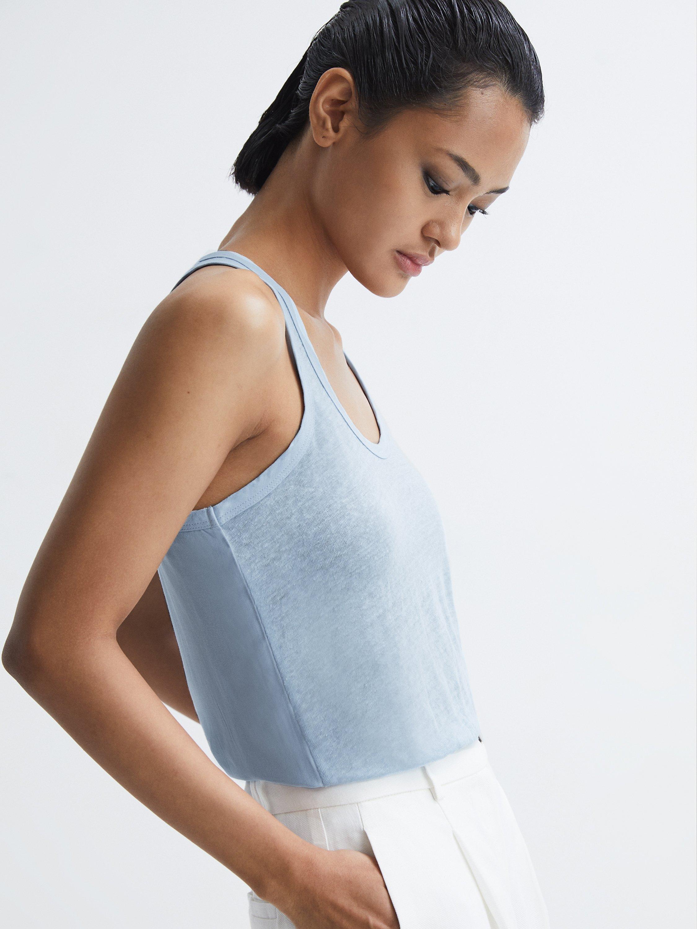 Reiss Taloulah Linen Vest Top