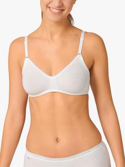 sloggi Basic+ Non-Wired Bra, White, White