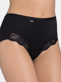 sloggi Romance Maxi Brief Knickers, Black