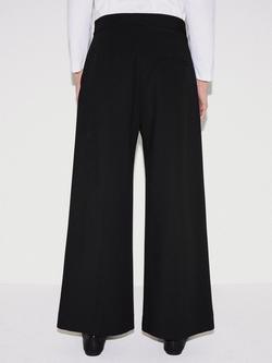 Jigsaw Modern Crepe Sailor Trousers - view 2, Black