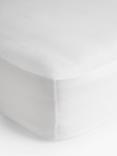 John Lewis Warm & Cosy Brushed Cotton Deep Fitted Sheet, White