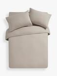 John Lewis Warm & Cosy Brushed Cotton Bedding, Latte