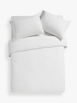John Lewis Warm & Cosy Brushed Cotton Bedding, White