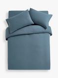 John Lewis Warm & Cosy Brushed Cotton Bedding, Bluestone