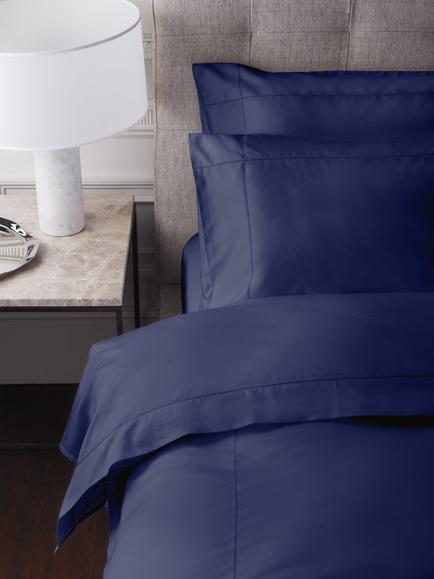 Jasper Conran London 500 Thread Count Supima Satin Bedding, Jasper's Navy