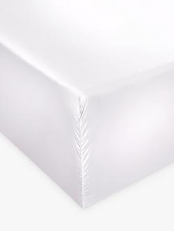 Jasper Conran London 500 Thread Count Supima Satin Fitted Sheet - view 2, White
