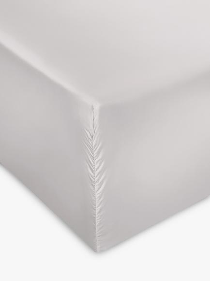 Jasper Conran London 500 Thread Count Supima Satin Fitted Sheet - view 2, Lunar Rock