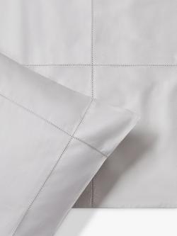 Jasper Conran London Supima 500 Thread Count Satin Flat Sheet - view 2, Lunar Rock
