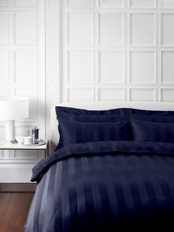 Jasper Conran London 500 Thread Count Satin Stripe Bedding, Jasper's Navy