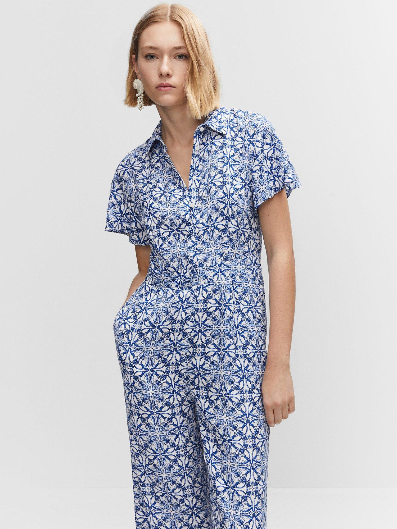 Mango Tulipa Print Jumpsuit