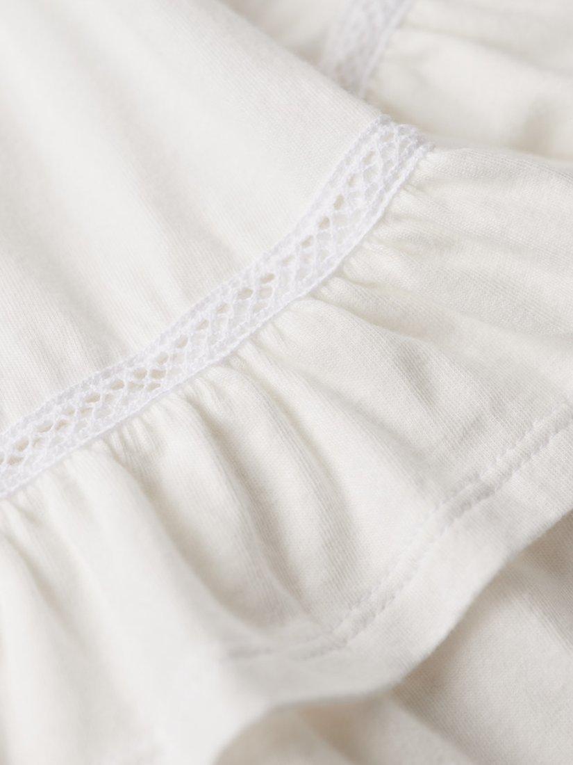 Product image 7 of 7, which shows Superdry 50s Lace Bandeau Mini Dress, Optic, 6