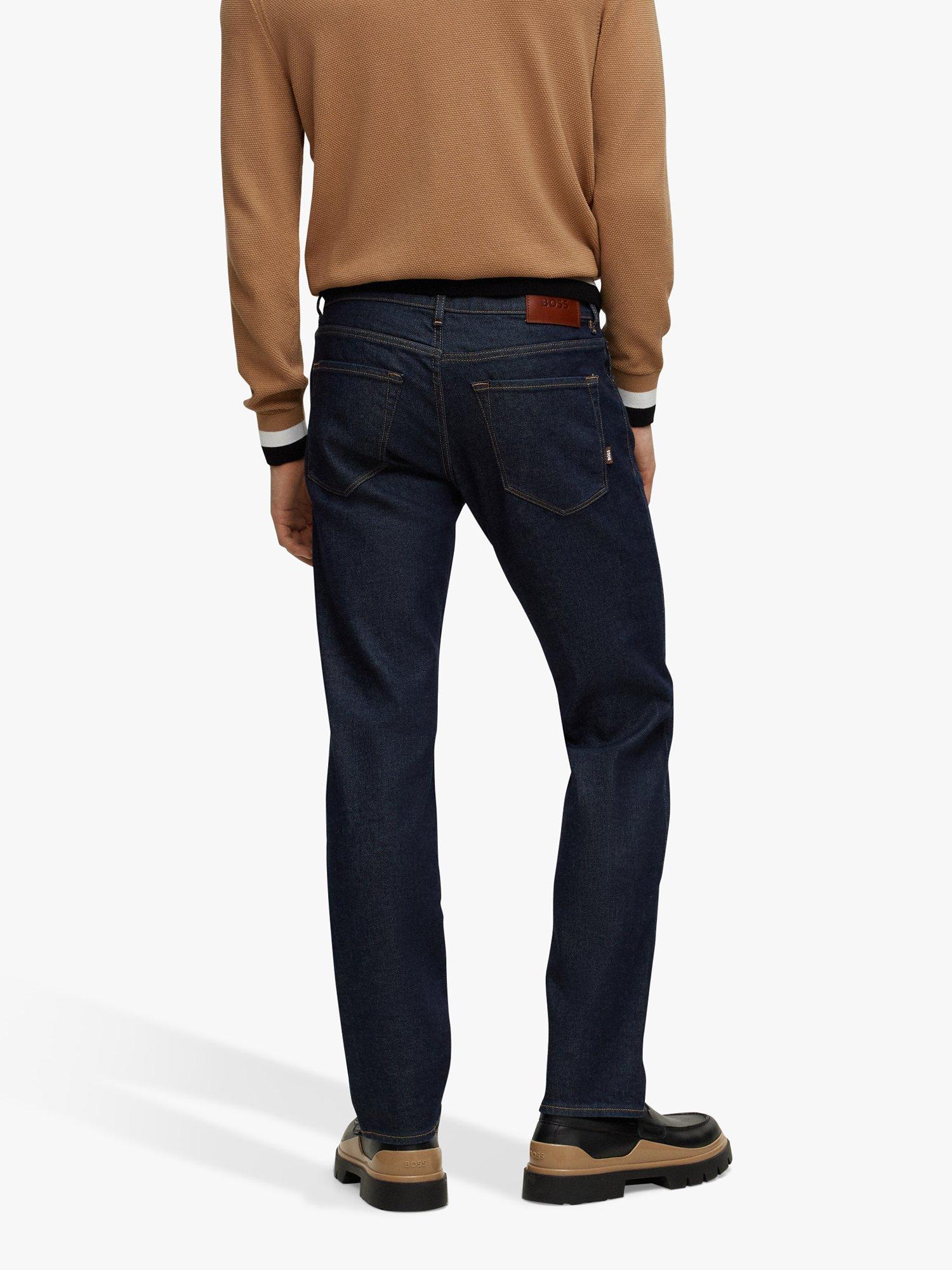 Product image 2 of 5, which shows BOSS Maine Regular Fit Jeans, Navy, 33L