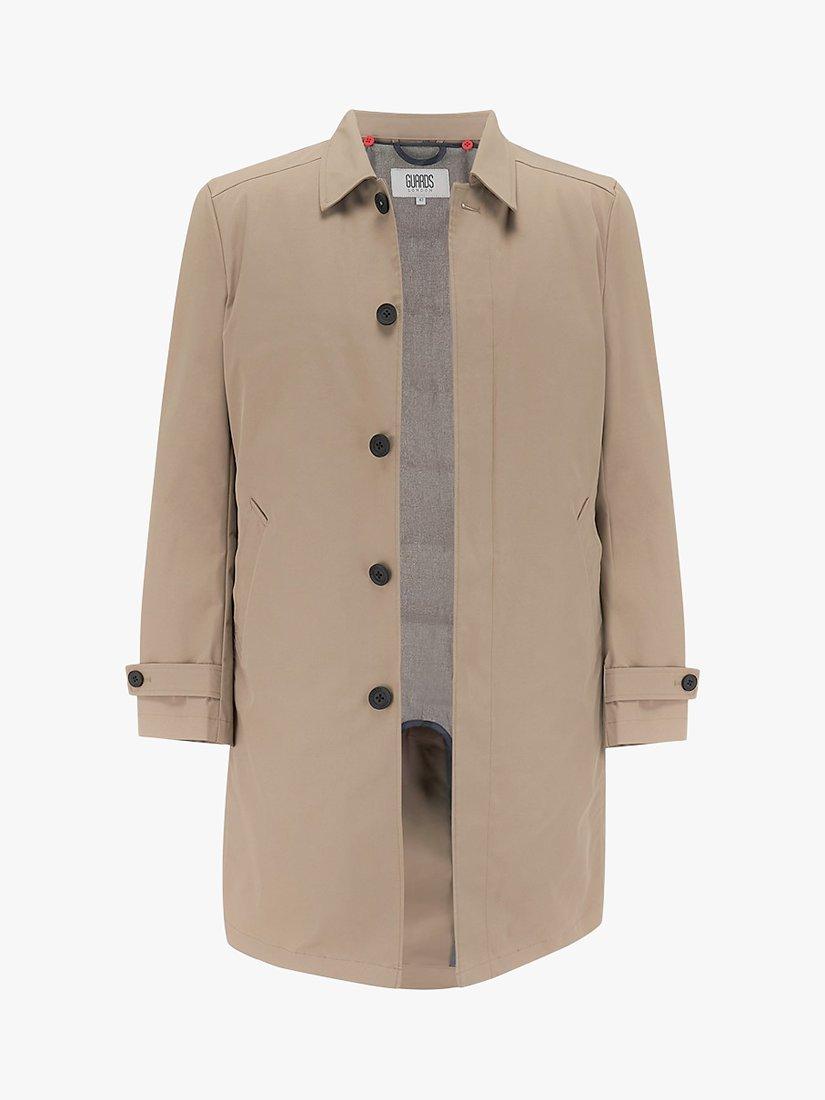 Product image 4 of 11, which shows Guards London Spitalfield Raincoat, Stone, 36R