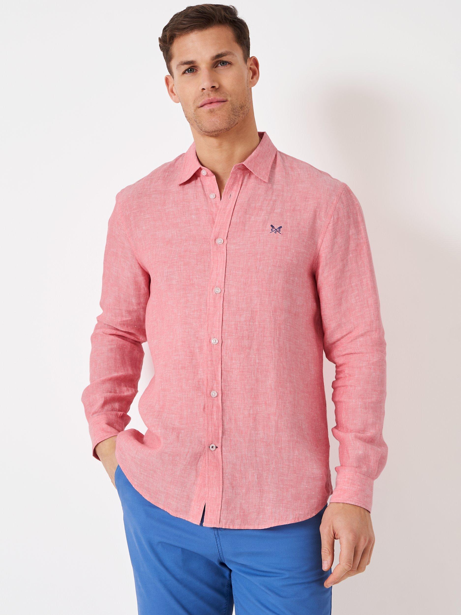 Crew Clothing Long Sleeve Linen Shirt