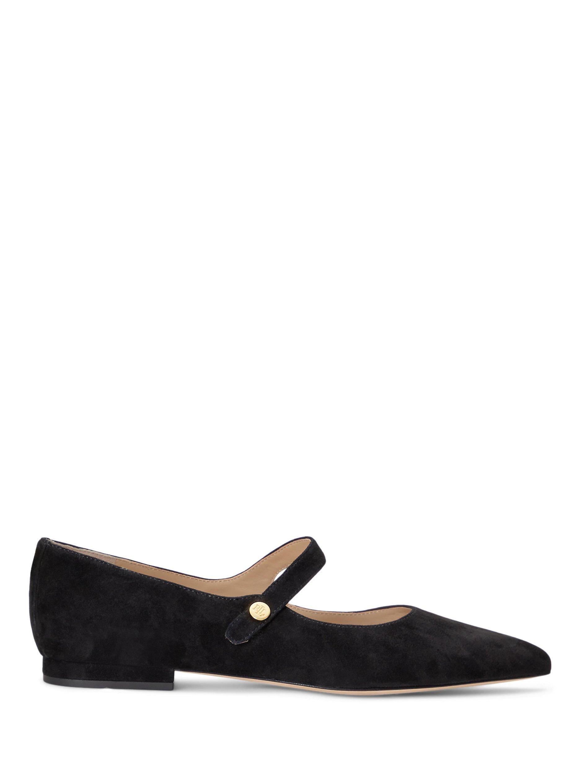 Lauren Ralph Lauren Londyn Essential Mary Jane Flat Shoes, Black